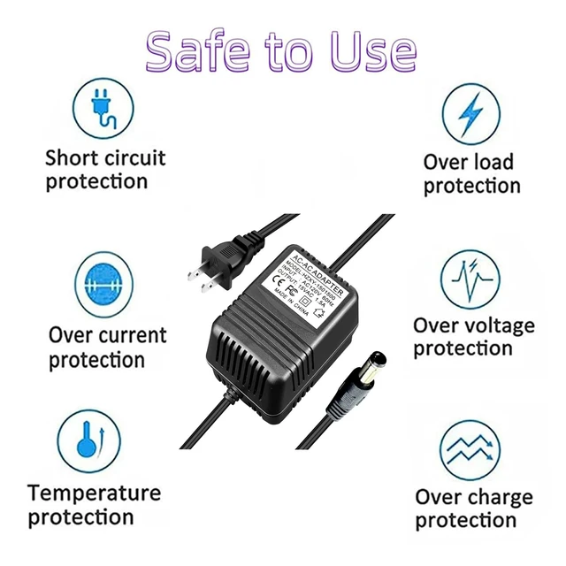 Alt view image 4 of 5 - MZSZYH 15V Power Adapter Compatible with Acorn MW48-1501500A MW481501500A