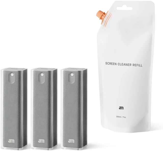Main image of am Mist Screen Cleaner with 7 oz Refill Alcohol-Free Cleaning Kit, Gray