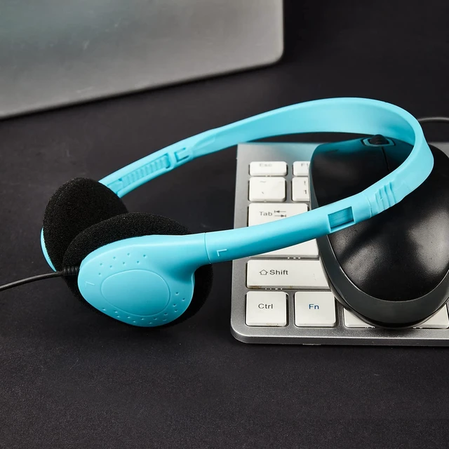 Alt view image 5 of 5 - CN-Outlet Classroom Headphones Bulk 64 Pack Multi Color Class Set for School Students Kids Children Toddler Boys Girls Teen and Adult