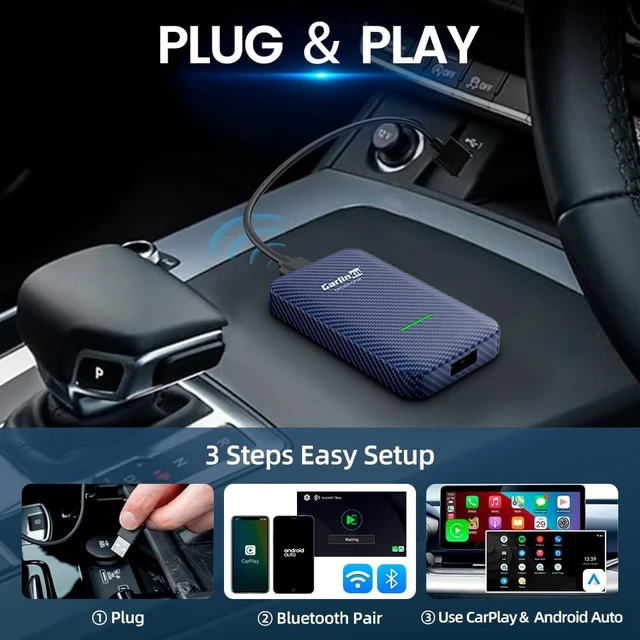 Alt view image 5 of 5 - Carlinkit 4.0 Wireless CarPlay Adapter, Enable Wireless Android Auto