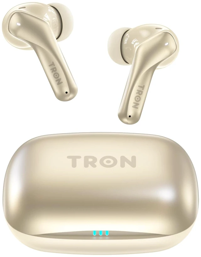 Main image of TRON Wireless Earbuds with -52dB Hybrid Active Noise Cancelling, 6-Mic ENC Clear Calls, 26H Playtime, Low Latency,Spatial Sound, 26H Playtime, HiFi Stereo, in-Ear Headphones (Champagne Gold)