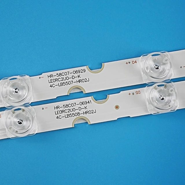 Alt view image 3 of 5 - LED Backlight Strip (4) for TCL 55S421/55S423/55S425/55D6/55F6/55L2