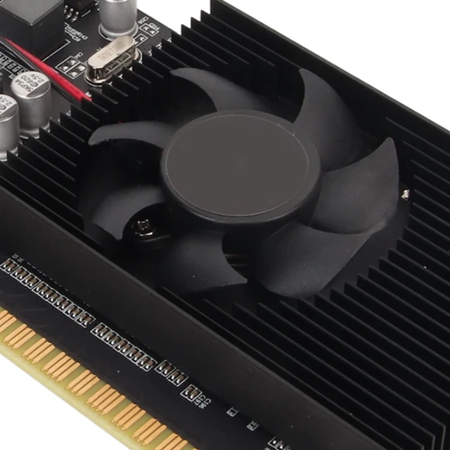 Alt view image 3 of 5 - SUNGOOYUE GT610 1GB DDR3 Graphics Card, Powerful Image Processing, PCI Express X16 2.0, DVI VGA HD Multimedia Interface, Cooling Fan for Silent
