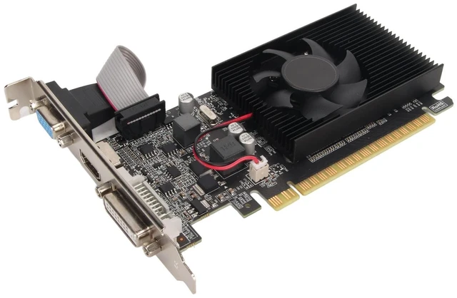Main image of SUNGOOYUE GT610 1GB DDR3 Graphics Card, Powerful Image Processing, PCI Express X16 2.0, DVI VGA HD Multimedia Interface, Cooling Fan for Silent