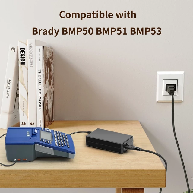 Alt view image 4 of 5 - KFD 18V Power Supply Charger for Brady BMP50 BMP51 BMP53 BMP41 BMP61 BMP71 M-AC-143110 Label Printer EDAC EA1050B-180, Beats By Dr Dre BEATBOX Speaker DYS602-180360W Ada-65si-19-2 18045g Adapter Cable
