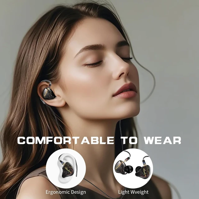 Alt view image 5 of 5 - DEMAKE in Ear Monitor with Detachable Silver-Plated Type-C Cable