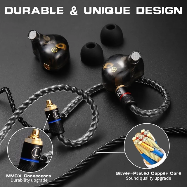 Alt view image 4 of 5 - DEMAKE in Ear Monitor with Detachable Silver-Plated Type-C Cable