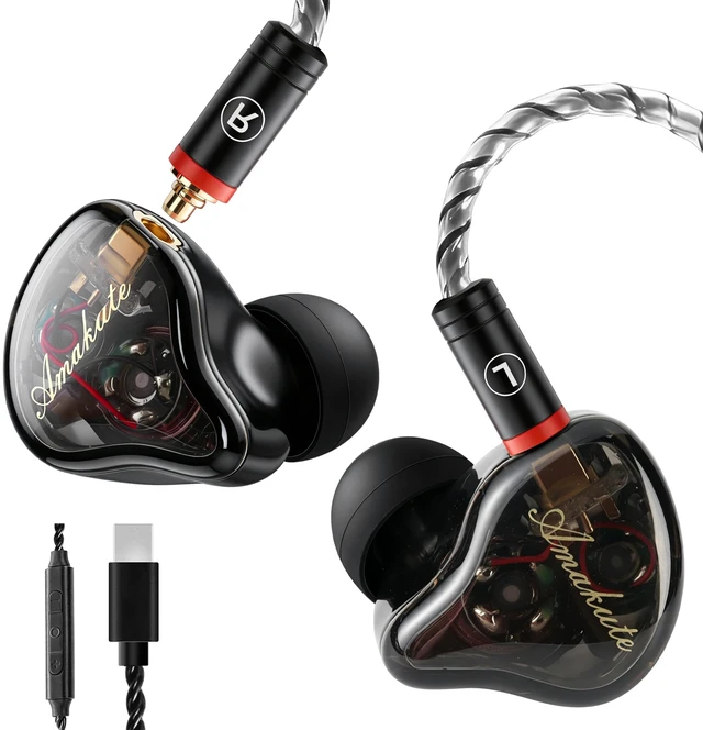 Main image of DEMAKE in Ear Monitor with Detachable Silver-Plated Type-C Cable