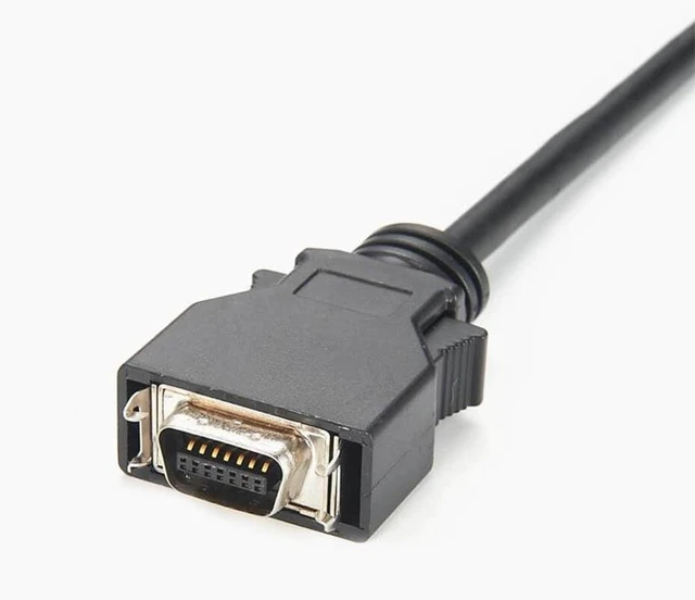 Alt view image 4 of 5 - GXMRHWY D-Sub 9Pin Female Connector Straight to SCSI HPCN 14Pin Male Snap Type Connector with Rs232 Serial Programming Cable 3Meter