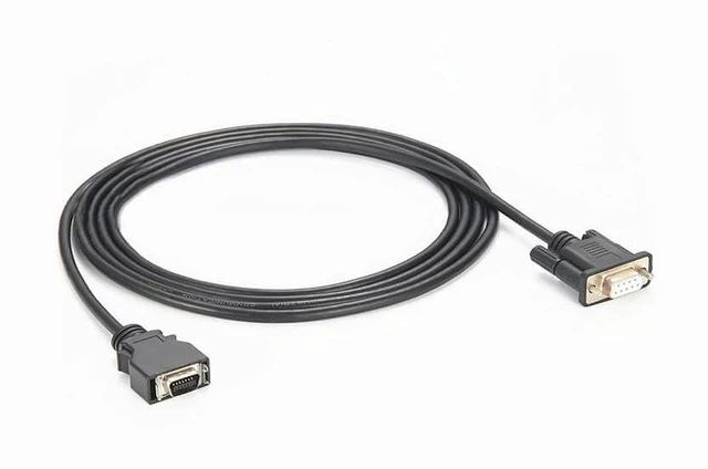 Alt view image 5 of 5 - GXMRHWY D-Sub 9Pin Female Connector Straight to SCSI HPCN 14Pin Male Snap Type Connector with Rs232 Serial Programming Cable 3Meter