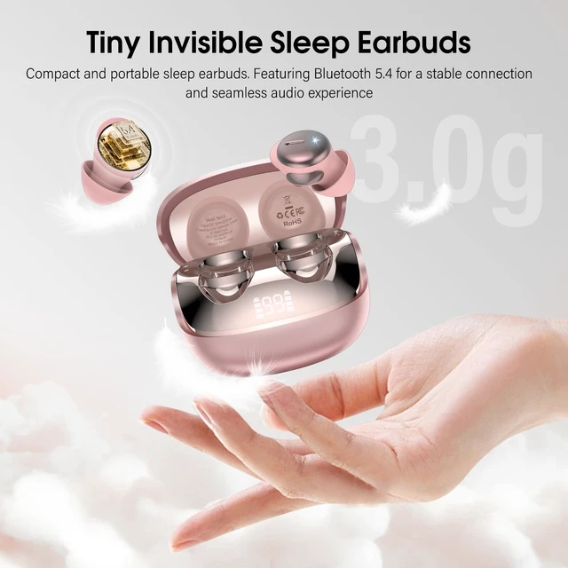 Alt view image 4 of 5 - Sleep Earbuds Bluetooth 5.4, Mini Light-Weight Headphones for Side Sleepers