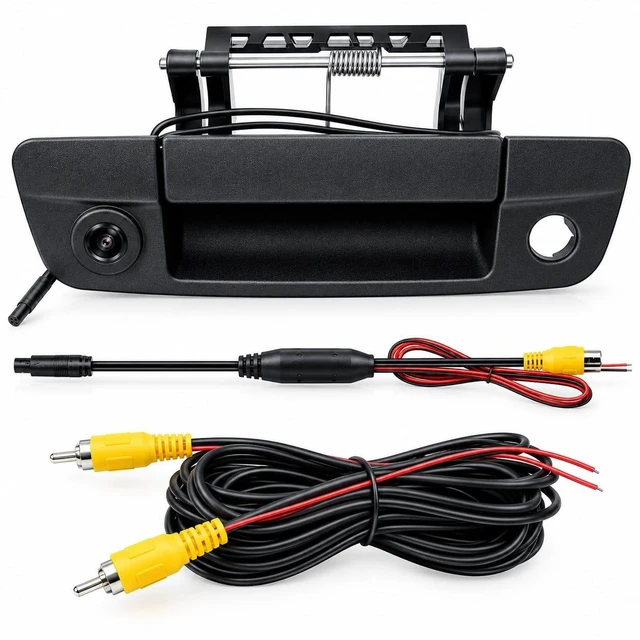 Main image of Tailgate Handle Backup Camera Fit for Dodge Ram 1500 2500 3500 2013-2017, Waterproof Rear View Reverse Camera Replace 68197873AA 68084284AB CH1915120