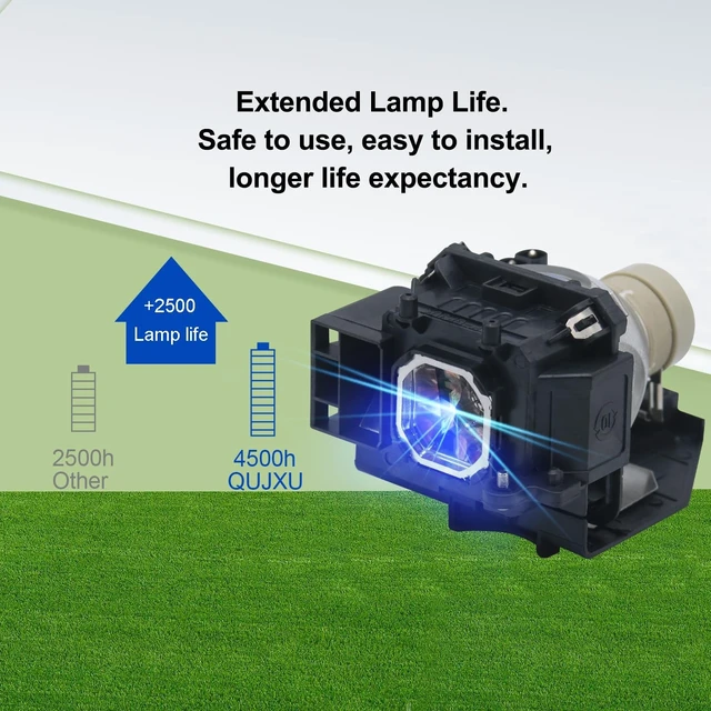 Alt view image 3 of 5 - QUJXU NP43LP Replacement Projector Lamp with Housing for NEC ME331W ME331X ME401W ME301W ME361W ME401X ME301X ME361X Projector Lamp