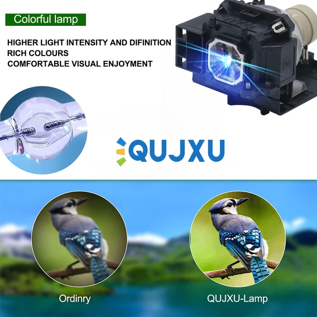 Alt view image 2 of 5 - QUJXU NP43LP Replacement Projector Lamp with Housing for NEC ME331W ME331X ME401W ME301W ME361W ME401X ME301X ME361X Projector Lamp