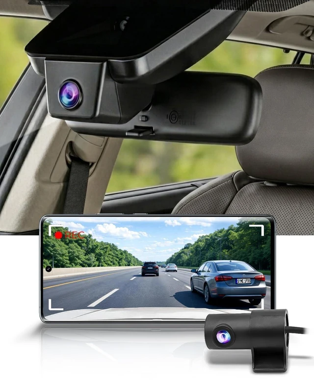 Main image of Fitcamx Front 4K+Rear 1080P Dash Cam for 2021-2026 Toyota Sienna LE Limited XLE Platinum XSE (XL40), OEM Factory Look, 2 Way HD Video, WiFi & APP, Loop Recording, G-Sensor, Easy to Use, 128GB Card