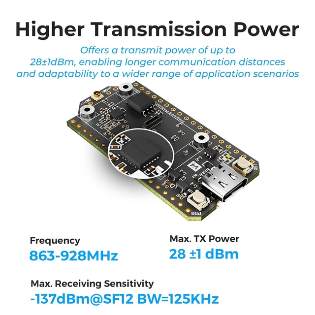 Alt view image 3 of 5 - ESP32 LoRa V4 Development Board for Meshtastic MeshCore LoRaWAN IoT 1pcs
