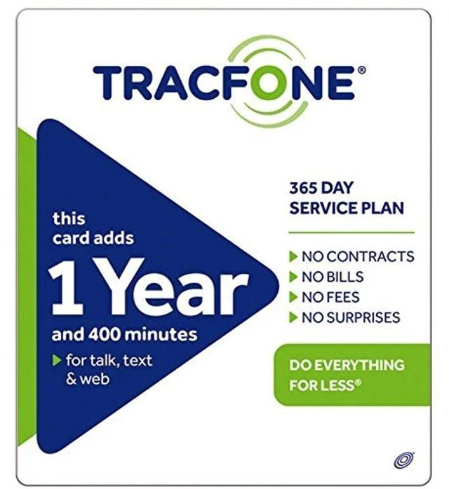 Main image of Tracfone 1 Year of Service and 400 Minutes