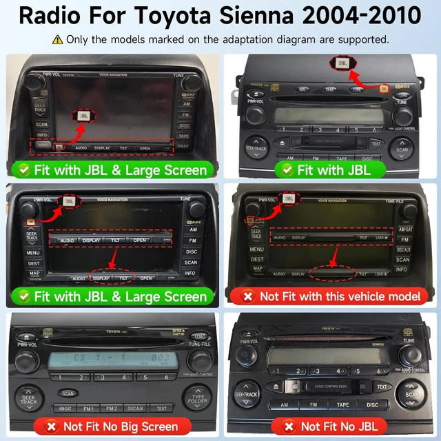 Alt view image 3 of 5 - Leadfan Linux Car Stereo for Toyota Sienna (JBL Version) 2004-2010