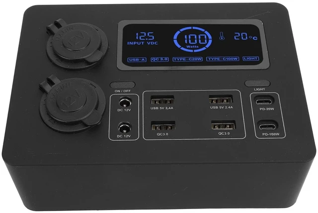 Main image of DC12V Mini Power Box Multifunctional Portable Power Distribution Box for Camping Fishing Outdoor Emergency Boat