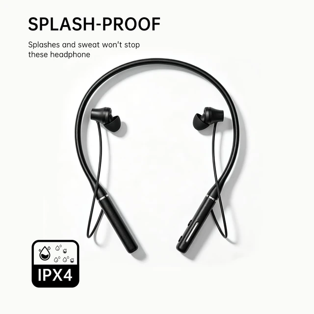 Alt view image 4 of 5 - Blue Air Neckband Bluetooth Earphones Magnetic in Ear Sports Headphones