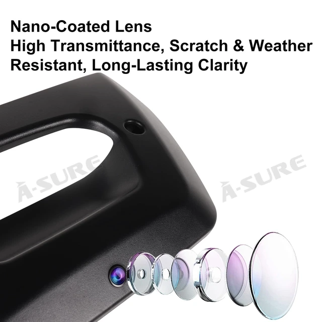 Alt view image 5 of 5 - ASURE Backup Camera Tailgate Handle for Chevrolet Avalanche 2001-2006