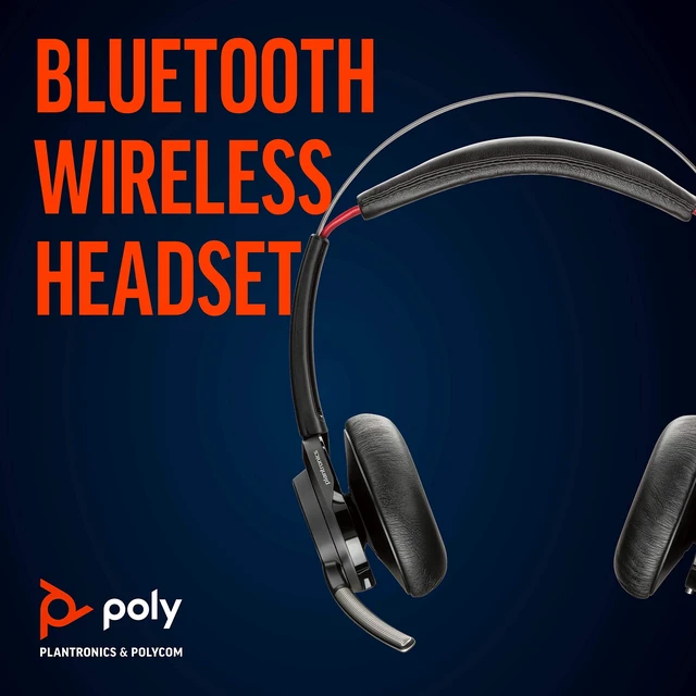 Alt view image 3 of 5 - Plantronics - Voyager Focus UC (Poly) - Bluetooth Dual-Ear (Stereo) Headset with Boom Mic - USB-A Compatible with PC and/or Mac - Active Noise Canceling - Works with Teams (Certified), Zoom & more