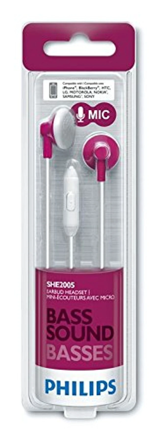 Alt view image 2 of 2 - in-Ear Headphones, Pink-Philips
