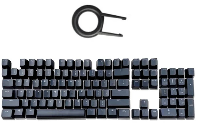 Main image of Full Set of Keyboard 104 Keycaps Replacement for Logitech G512 G513 RGB Gaming Mechanical Keyboard Black