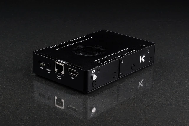 Alt view image 3 of 5 - KKSB LattePanda 3 Delta Case ^^ Black Aluminum LattePanda 3 Delta Enclosure ^^ Supports 8 SMA Antennas