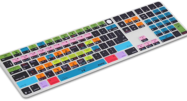 Alt view image 3 of 5 - XSKN FL Studio Shortcut Keyboard Cover for iMac M4 Magic Keyboard with Touch ID and Numeric Keypad A3119