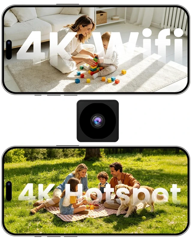 Main image of No Wifi Security Camera, 4K Mini Security Camera, Wireless Small Cameras