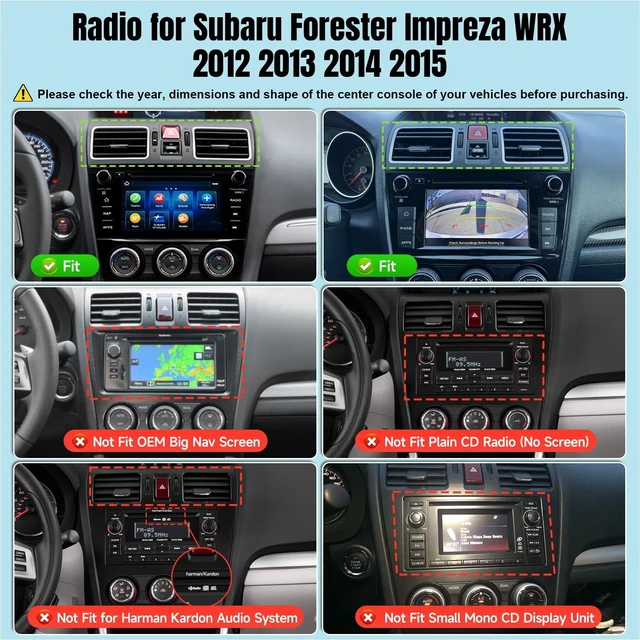 Alt view image 3 of 5 - Leadfan Car Stereo Radio for Subaru Forester Impreza WRX 2015 2016 2017 2018 2019 2020 2021 with Wireless Carplay Android Auto, 9" Screen for Subaru Car Radio, GPS BT FM EQ Backup Camera SWC (M