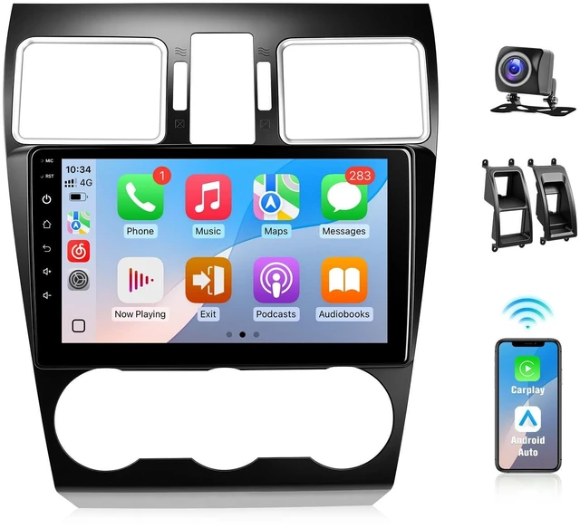 Main image of Leadfan Car Stereo Radio for Subaru Forester Impreza WRX 2015 2016 2017 2018 2019 2020 2021 with Wireless Carplay Android Auto, 9" Screen for Subaru Car Radio, GPS BT FM EQ Backup Camera SWC (M