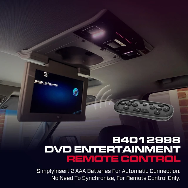 Alt view image 4 of 5 - DVD Remote Control 84012998 Fit for Chevy GMC Cadillac 2013-2021