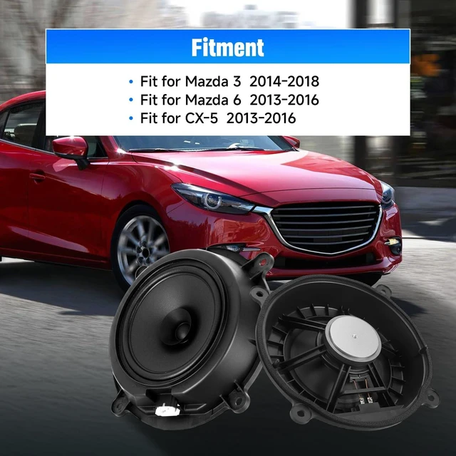 Alt view image 4 of 5 - HIPADA BHN9-66-960 Front Door Speaker Compatible with Mazda 6 CX-5 2013 2014 2015 2016 for Mazda 3 2014 2015 2016 2017 2018, Replace KF01-66-960