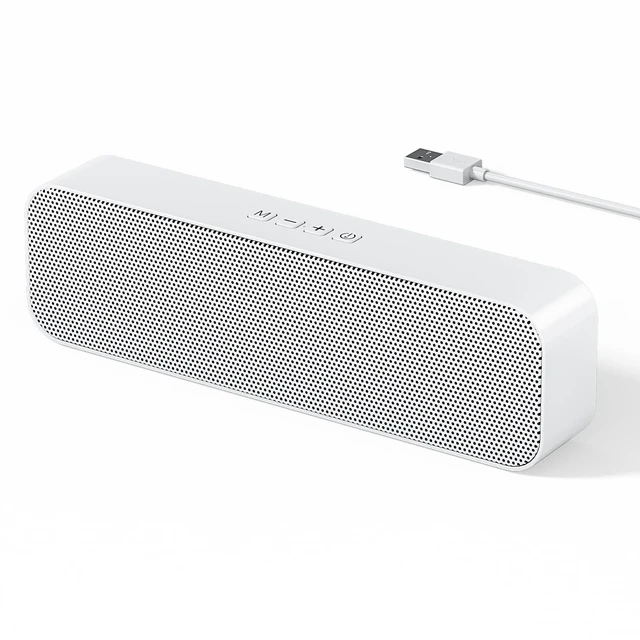 Main image of KASOHQEE Computer Speakers for Desktop PC,USB Powered & Plug and Play,with Bluetooth 5.3/3.5mm AUX Input,Small Bluetooth Speakers with Stereo Sound Fit Under the Monitor for Office Work, Gaming, Music