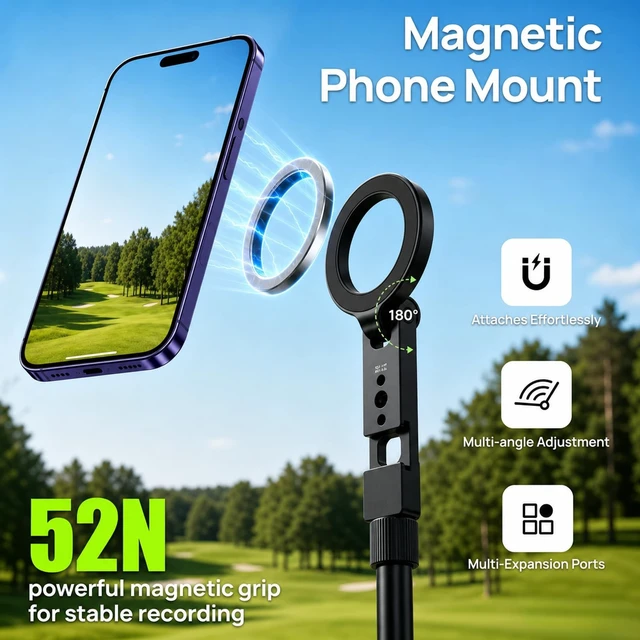 Alt view image 4 of 5 - Golf Tripod for Swing Recording & Analysis, 59" Extra-Height
