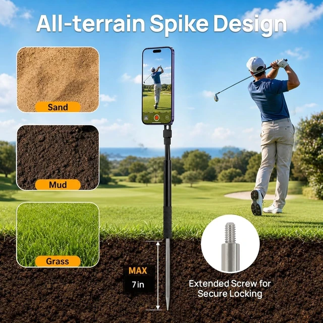 Alt view image 5 of 5 - Golf Tripod for Swing Recording & Analysis, 59" Extra-Height