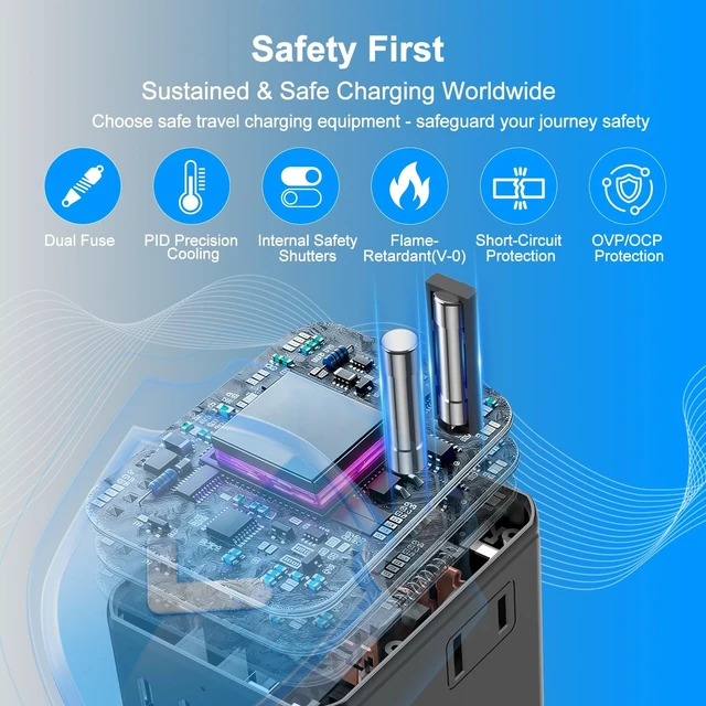 Alt view image 4 of 5 - Universal Travel Adapter International Power Plug Converter