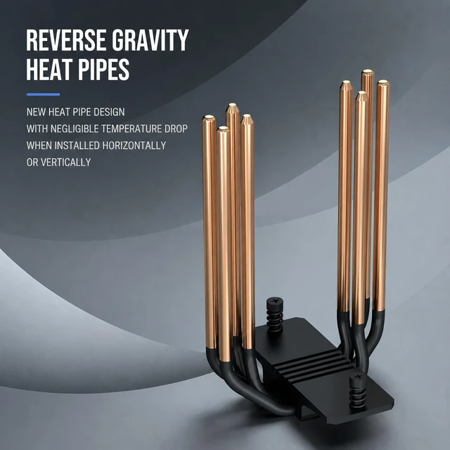 Alt view image 4 of 5 - ProArtist B3 II CPU Air Cooler, Black 240W TDP Single Tower Heatsink