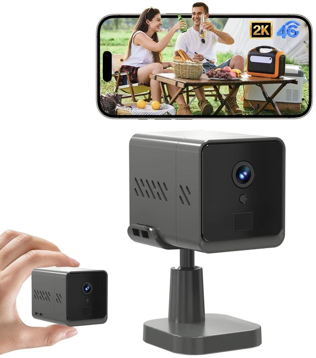 Main image of Inetzora 4G LTE Cellular Security Hidden Camera: Mini Camera No WiFi Needed