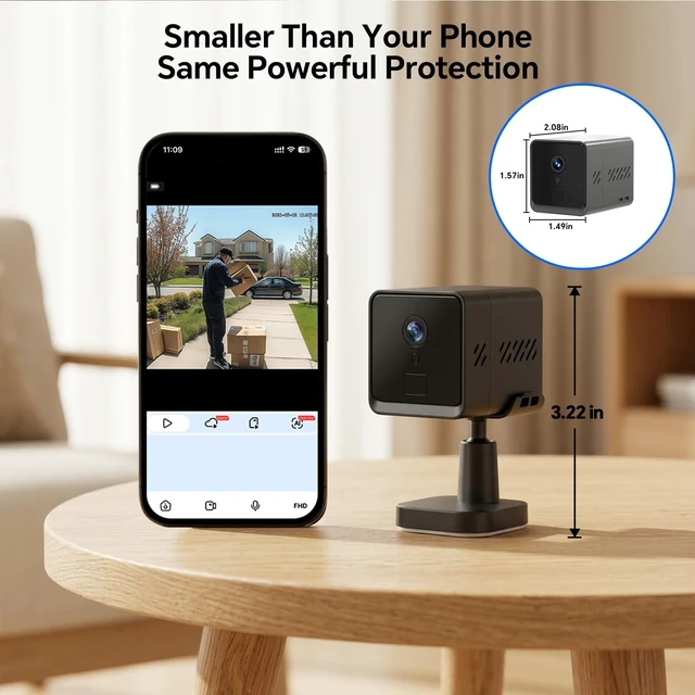 Alt view image 5 of 5 - Inetzora 4G LTE Cellular Security Hidden Camera: Mini Camera No WiFi Needed