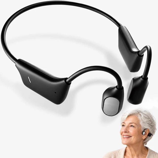 Main image of VQNV Bone Conduction Open-Ear Headphones, 25g, 10H Battery, IPX5