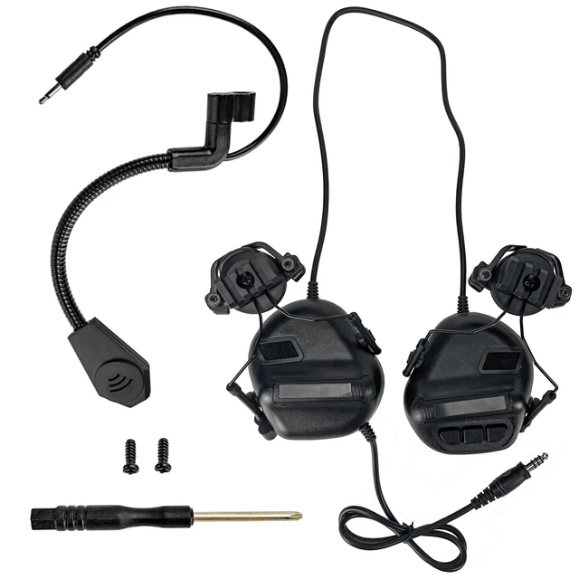 Alt view image 2 of 5 - HANSTRONG GEAR Tactical Headset Unlimited Power Intercom with Microphone