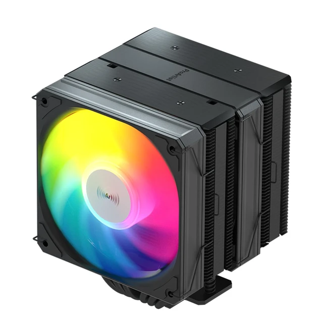 Alt view image 2 of 5 - ProArtist E6 Pro Black ARGB Dual Tower CPU Air Cooler, 250W TDP CPU Cooler