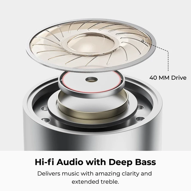 Alt view image 3 of 5 - zenalla Hybrid Active Noise Cancelling Headphones, Wireless Over Ear Bluetooth Headphones, Hi-Fi Audio, Deep Bass, Comfort Fit Ear Cups, 30h Playtime for Home Office Travel, Black