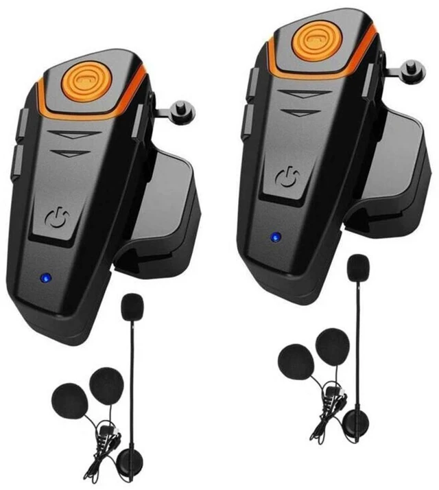 Main image of Dgakcvb Motorcycle Helmet Bluetooth Headset, BT-S2 1000m Helmet Bluetooth Intercom Up to 2-3 Riders Universal Communication System Headphones for Ski/ATV/Dirt Bike/Racing/Climbing(Dual)