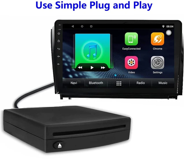 Alt view image 4 of 5 - Xglysmyc External USB Car Universal CD Player,Vehicle CD Player for Car via USB Radio Connection Portable CD Player for Car Android Navigation with USB Port-Plug and Play