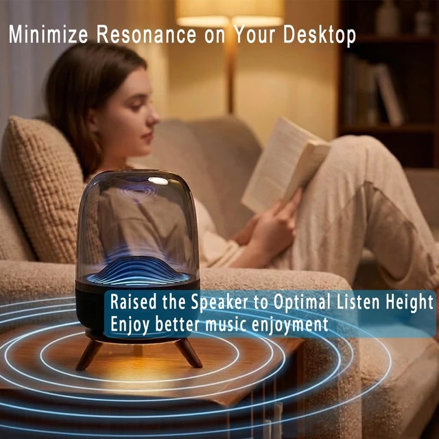Alt view image 2 of 5 - Desktop Speaker Stand for Harman Kardon Aura Studio 2/3/4, SoundSticks 4