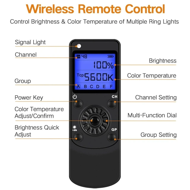 Alt view image 2 of 2 - Wireless Remote Controller for Video Light/Ring Light